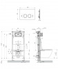 OMNIRES STRONGFRAME stelaż podtynkowy do miski toaletowej + MINIMAL przycisk spłukujący FLUSH SET chrom połysk STFWC1M-RCR